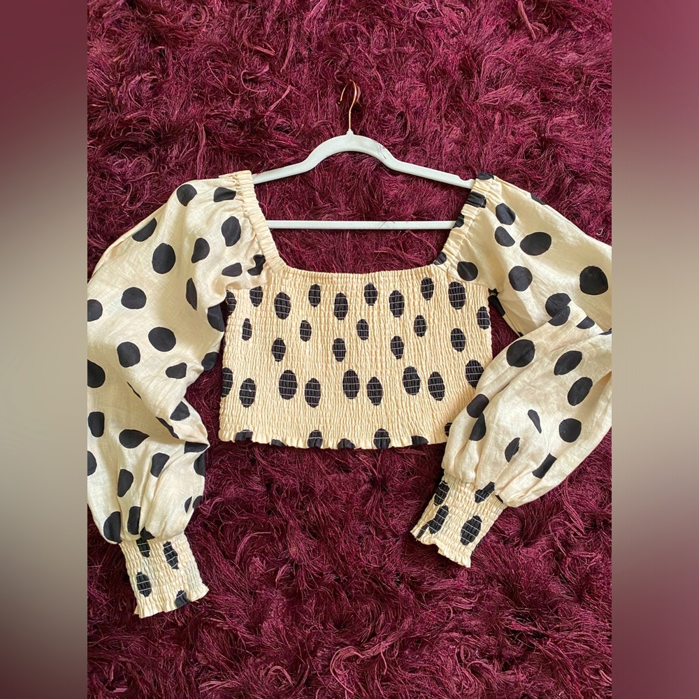 Polka dot Cropped TOP❤️